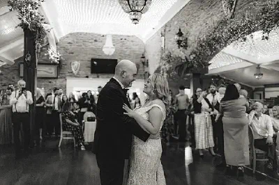 Black and white portrait at Darver Castle wedding