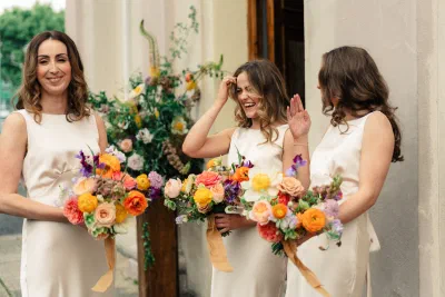 Candid moment between couple on their wedding day in Dublin