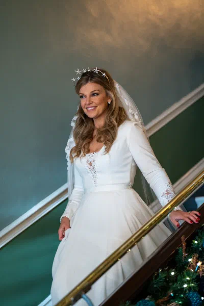 Bride getting ready at the Shelbourne Hotel Dublin